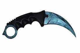 Karambit Case Hardened (Blue Gem) CS:GO pistol with Karambit Case Hardened (Blue Gem) skin
