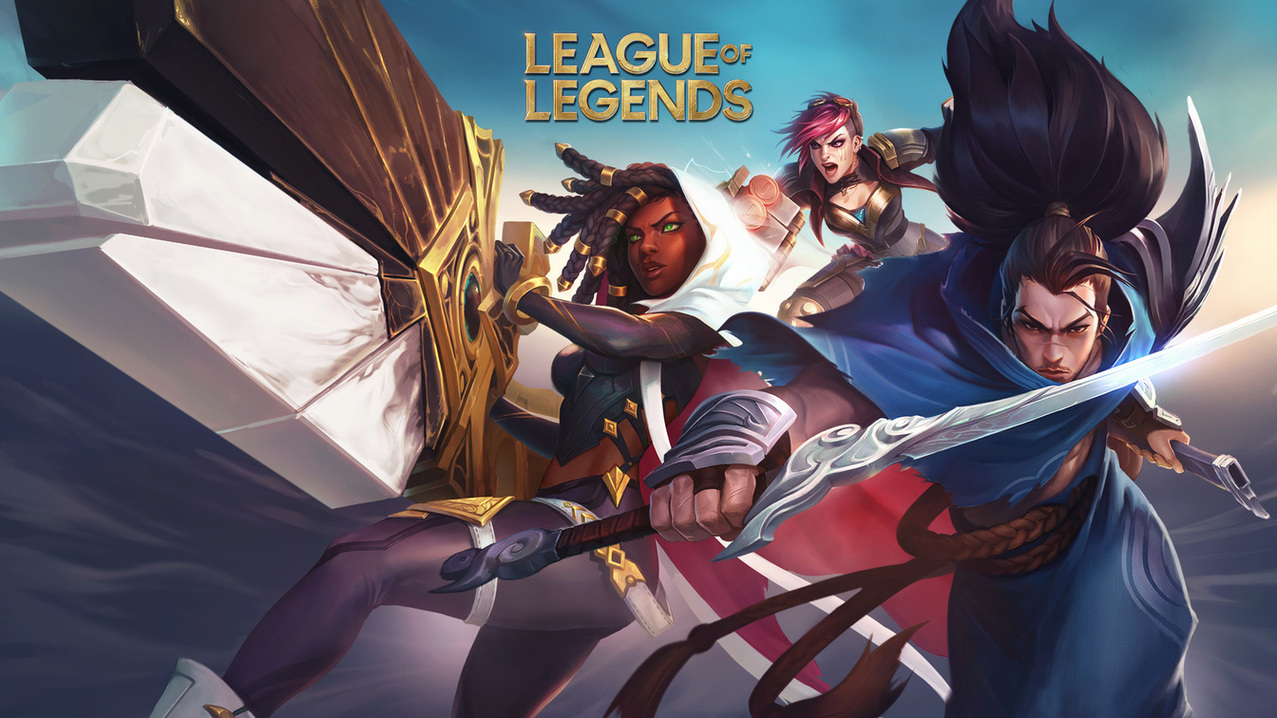 League of Legends League of Legends' characters rushing into combat